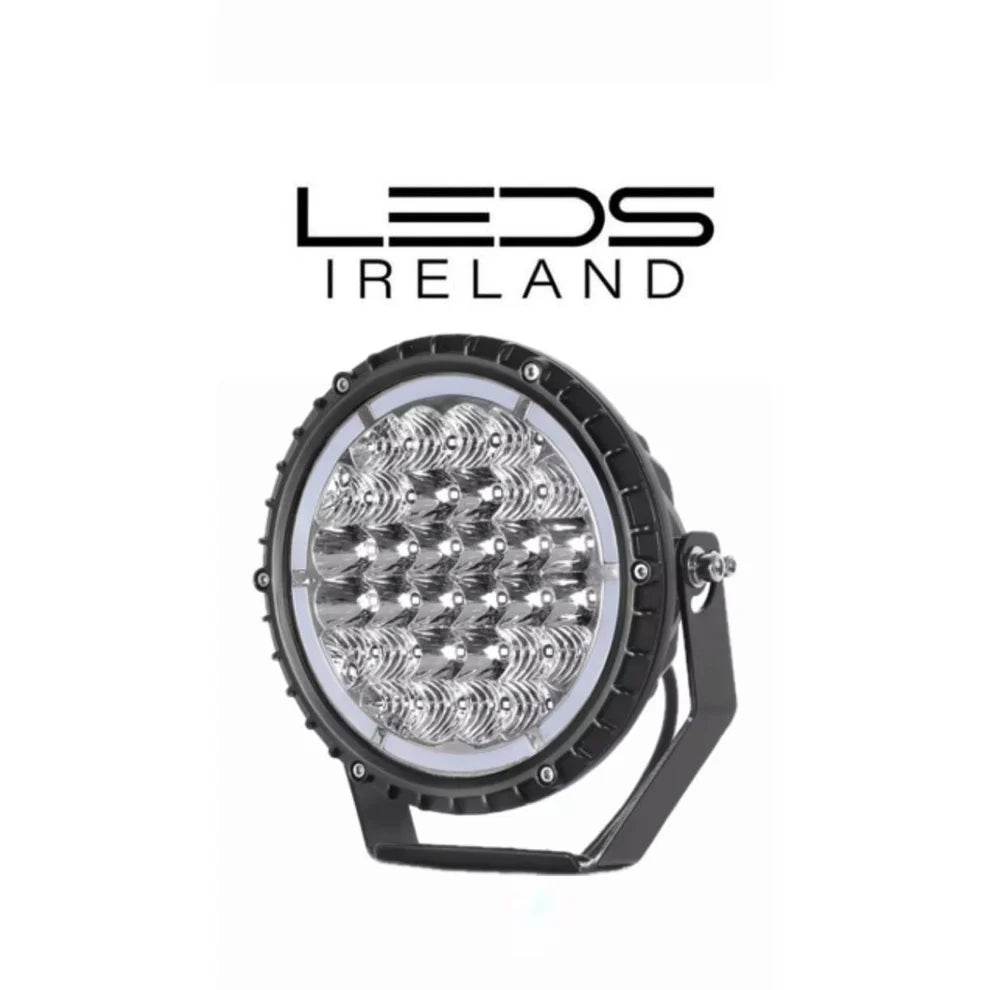 Halo 7 inch spot lamp white with ring drl