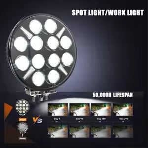 Atomic X 9 inch Spotlamp with Amber & White DRL