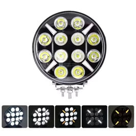 Atomic X 9 inch Spotlamp with Amber & White DRL