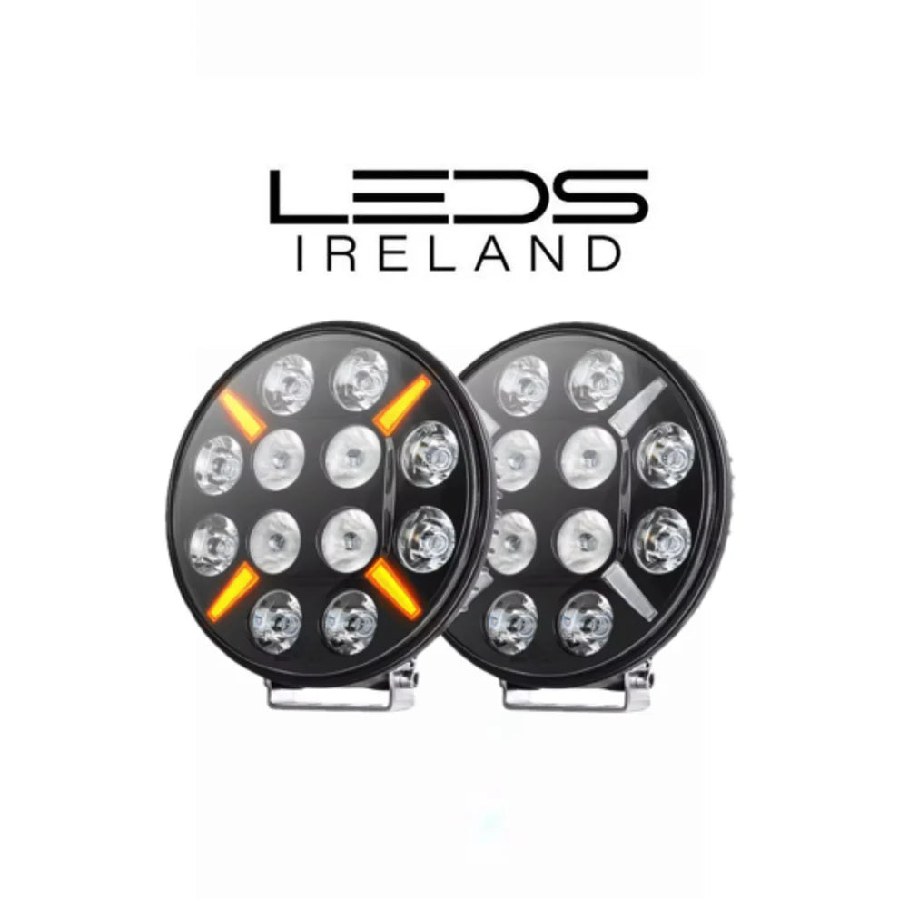 Atomic X 9 inch Spotlamp with Amber & White DRL