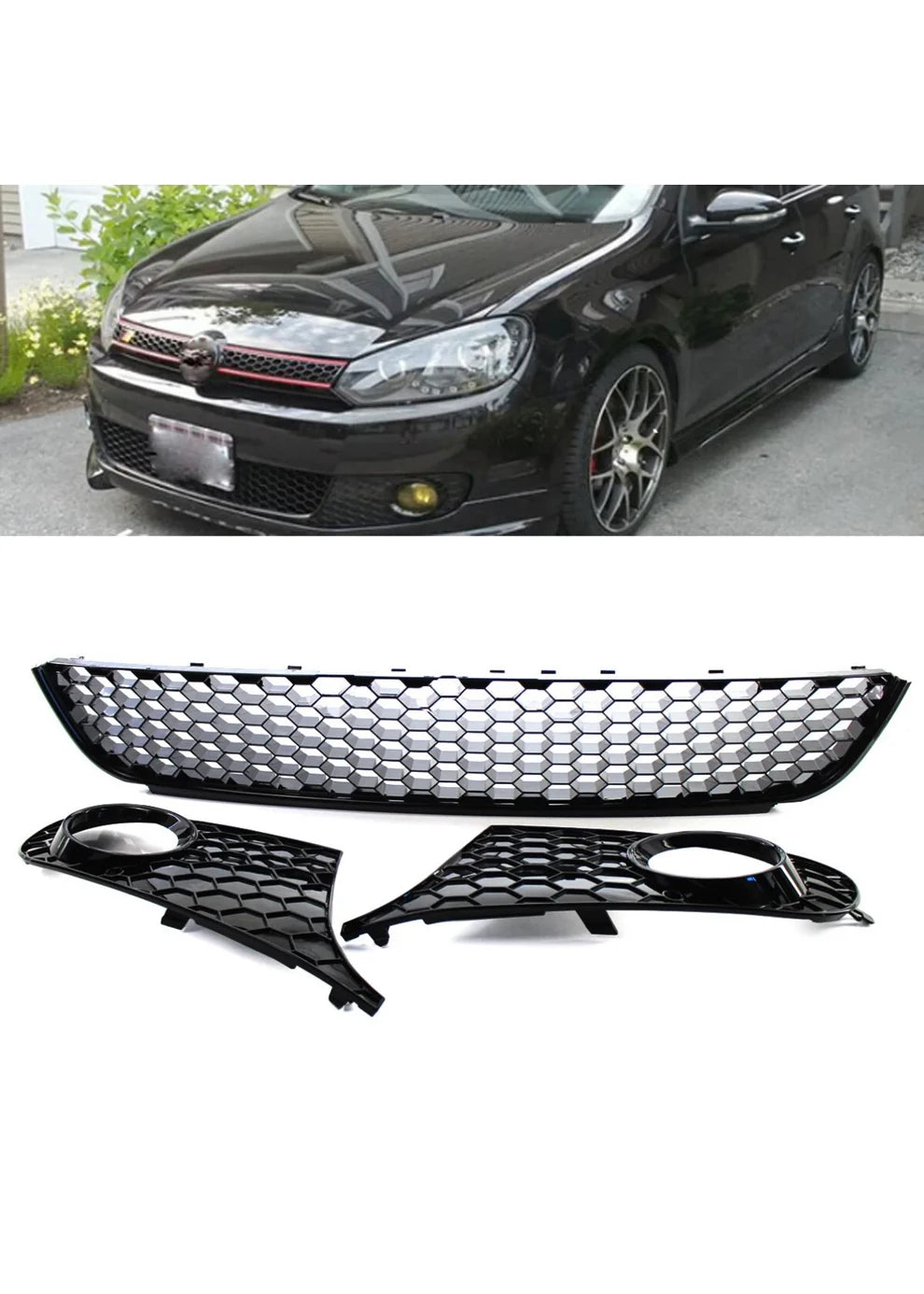 Golf VI Honey comb Grill Kit